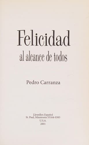 Portada de Felicidad al alcance de todos