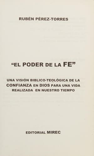 Portada de El poder de la fe