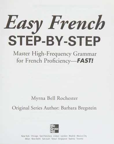 Portada de Easy French step-by-step