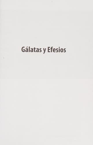 Portada de Gálatas y Efesios