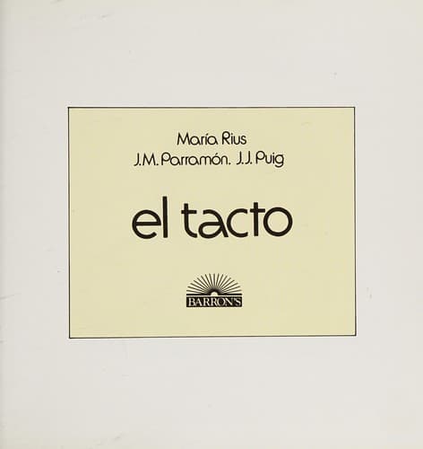 Portada de El tacto