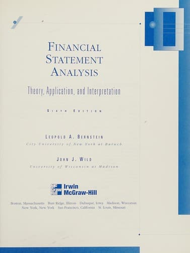 Portada de Financial Statement Analysis