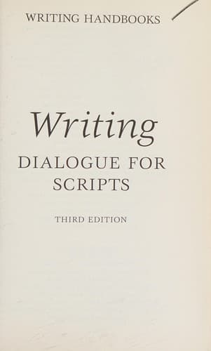 Portada de Writing dialogue for scripts