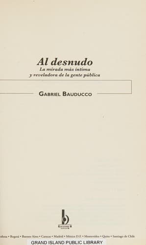 Portada de Al desnudo