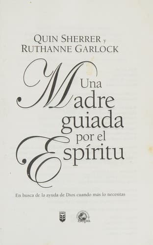Portada de Una madre guiada por el Espiritu/Becoming a Spirit-Led Mom