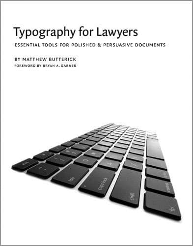 Portada de Typography for lawyers