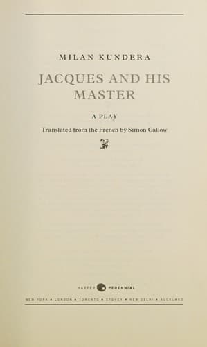 Portada de Jacques and His Master