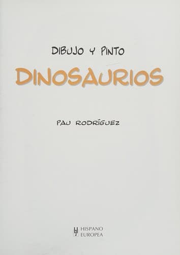 Portada de Dibujo y pinto dinosaurios