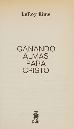 Portada de Ganando almas para Cristo