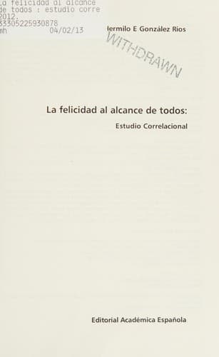 Portada de FELICIDAD AL ALCANCE DE TODOS