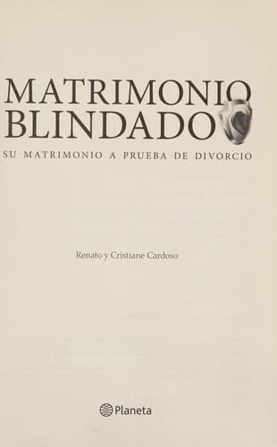Portada de Matrimonio blindado