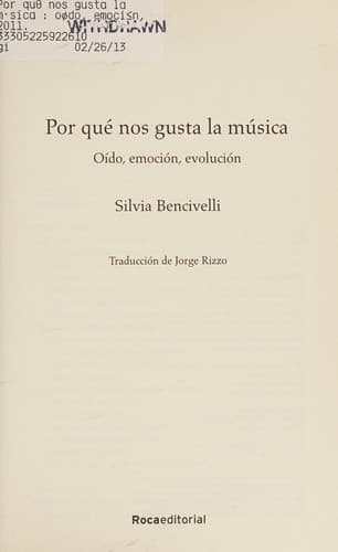 Portada de Por qué nos gusta la música