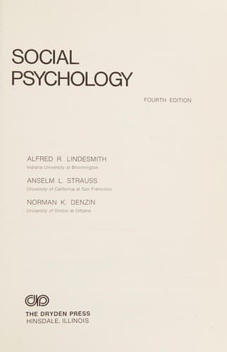 Portada de Social psychology