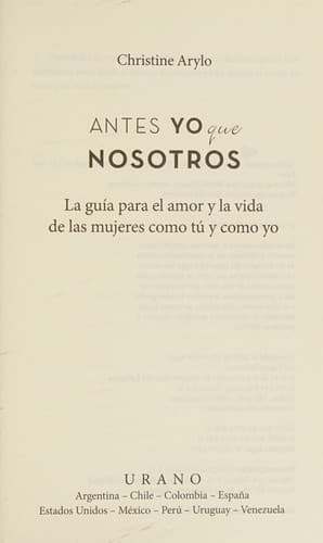 Portada de Antes yo que nosotros