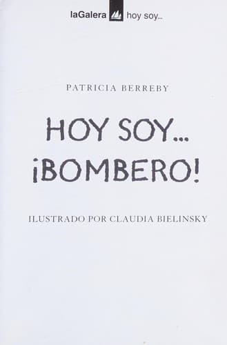 Portada de Hoy soy, bombero!