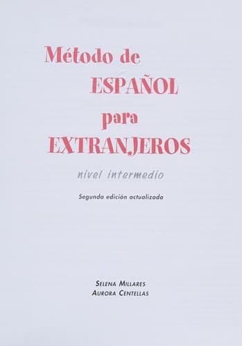 Portada de Método de español para extranjeros