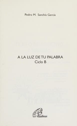 Portada de A la luz de tu palabra