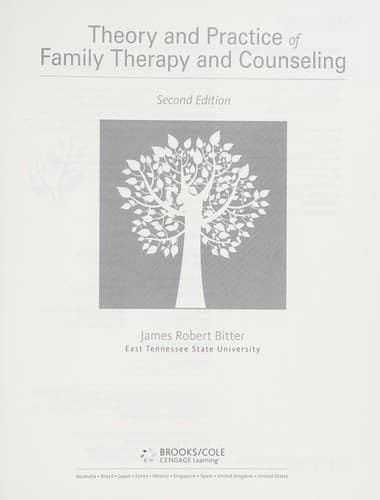 Portada de Theory and practice of family therapy and counseling