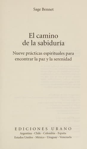 Portada de El camino de la sabiduría