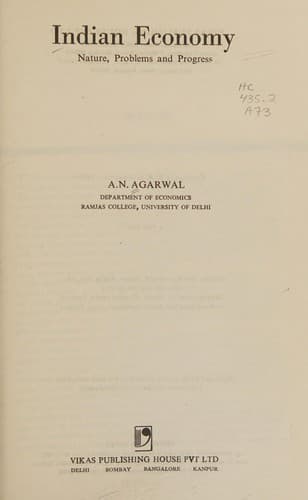 Portada de Indian economy