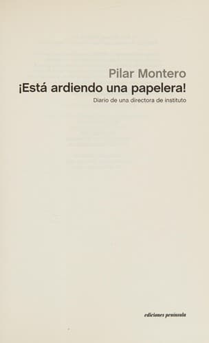Portada de ¡Está ardiendo una papelera!