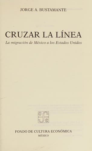 Portada de Cruzar la línea