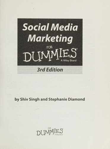 Portada de Social media marketing for dummies