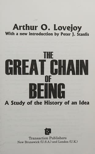Portada de The great chain of being