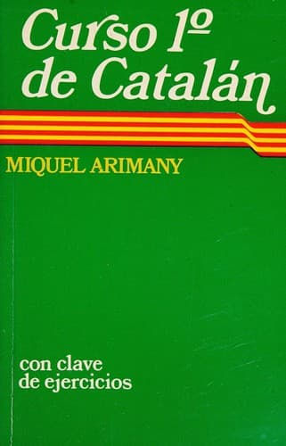 Portada de Curso primero de catalán