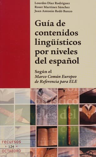 Portada de Guía de contenidos lingüísticos por niveles del español