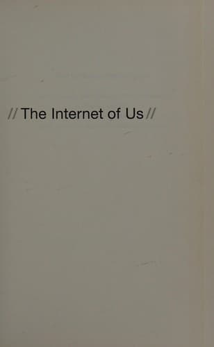 Portada de The internet of us