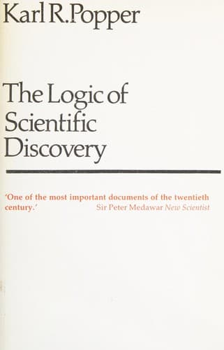 Portada de The Logic of Scientific Discovery