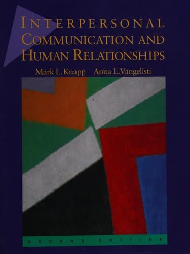 Portada de Interpersonal communication and human relationships