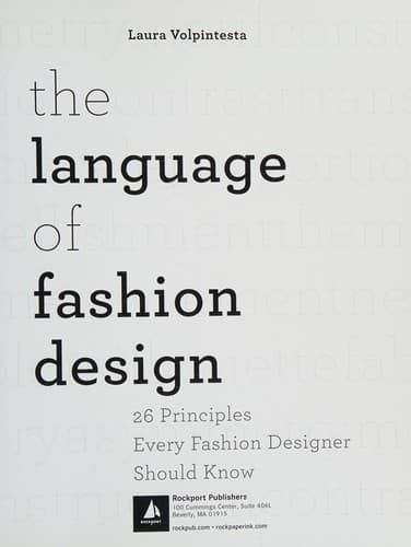 Portada de The language of fashion design