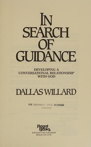 Portada de In search of guidance