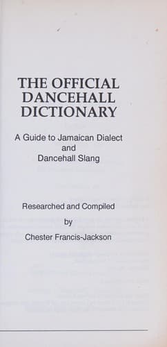 Portada de The official dancehall dictionary