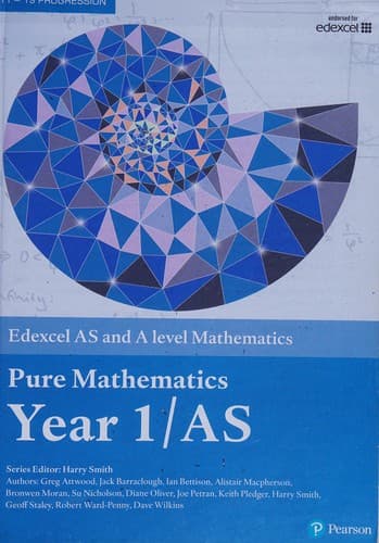 Portada de Edexcel AS and a Level Mathematics Pure Mathematics Year 1/AS Textbook + E-Book