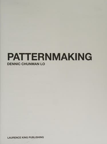 Portada de Patternmaking