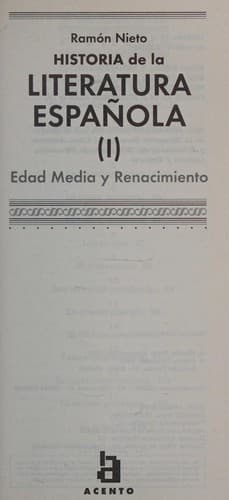 Portada de Historia de la literatura española
