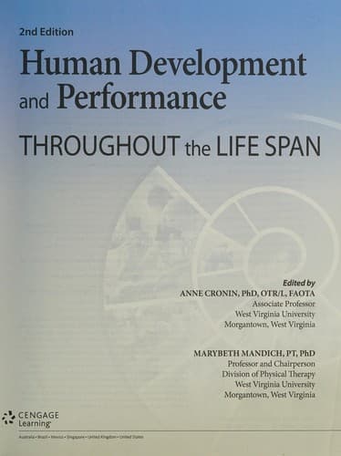 Portada de Human Development and Performance Throughout the Lifespan