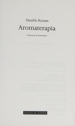 Portada de Aromaterapia