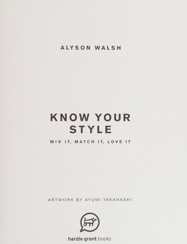 Portada de Know your style