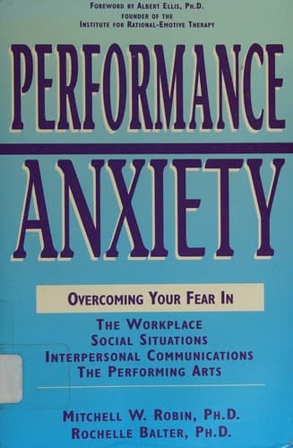 Portada de Performance anxiety