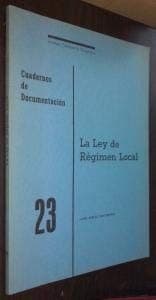 Portada de La ley de régimen local