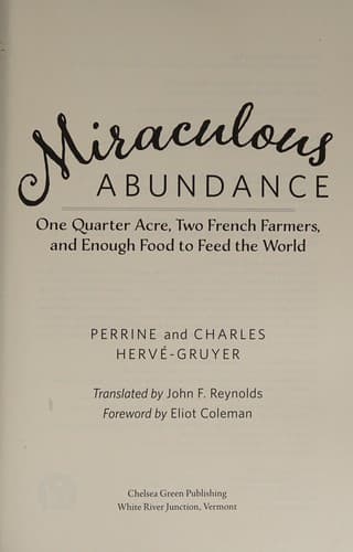Portada de Miraculous abundance