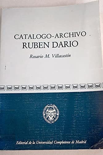 Portada de Catálogo-Archivo Rubén Darío