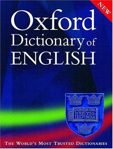 Portada de Oxford dictionary of English.