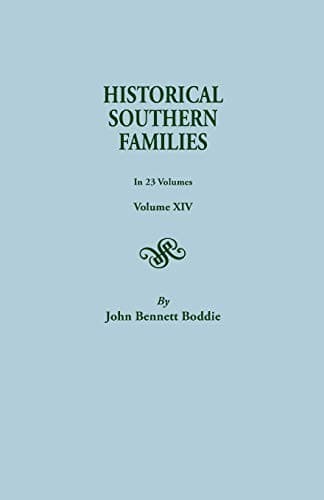 Portada de Historical Southern Families