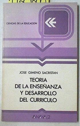 Portada de Teoría de la enseñanza y desarrollo del currículo