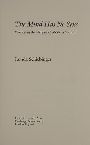 Portada de The mind has no sex?